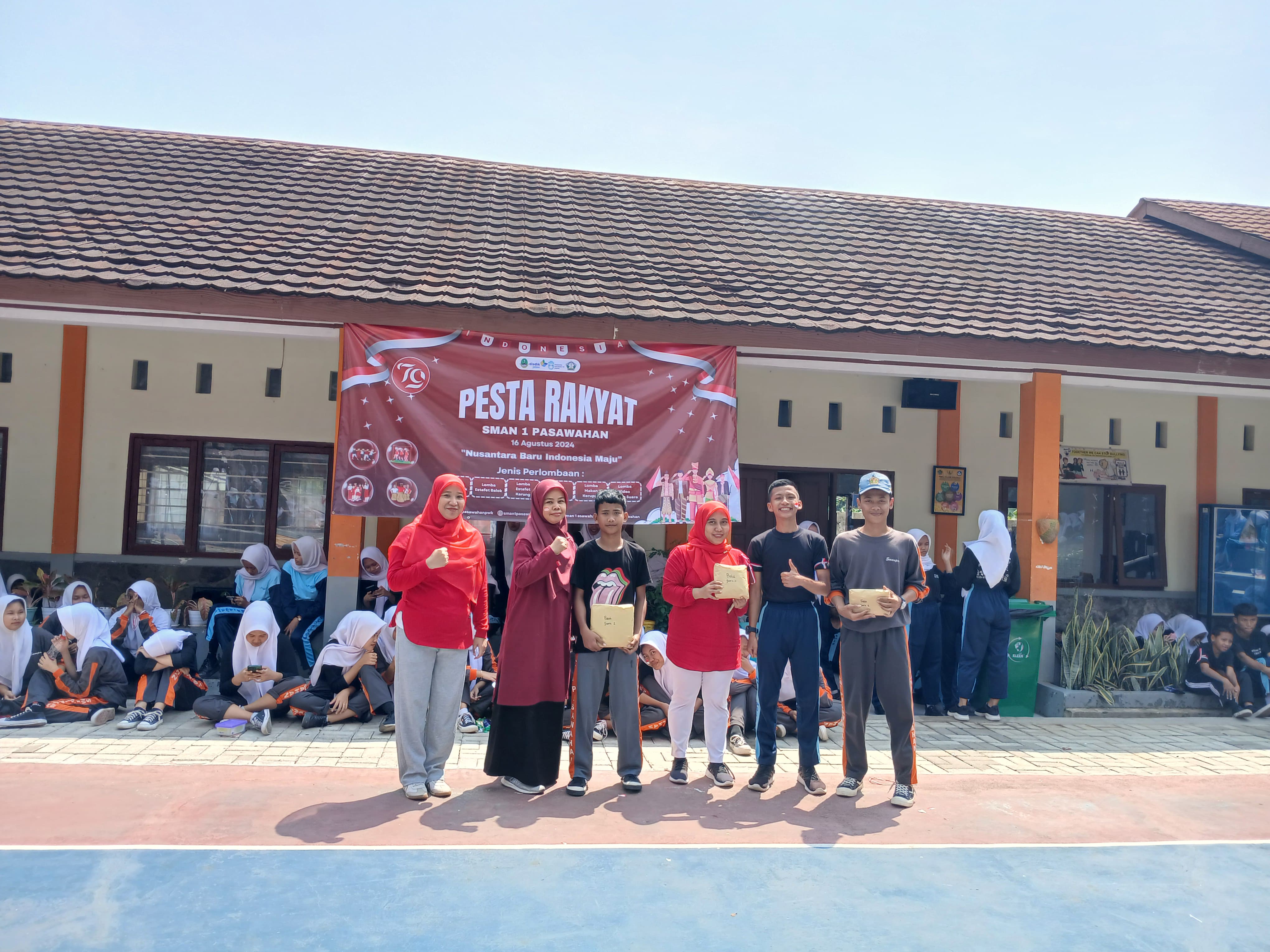 Pesta Rakyat Meriah di SMAN 1 Pasawahan Sambut Hari Kemerdekaan