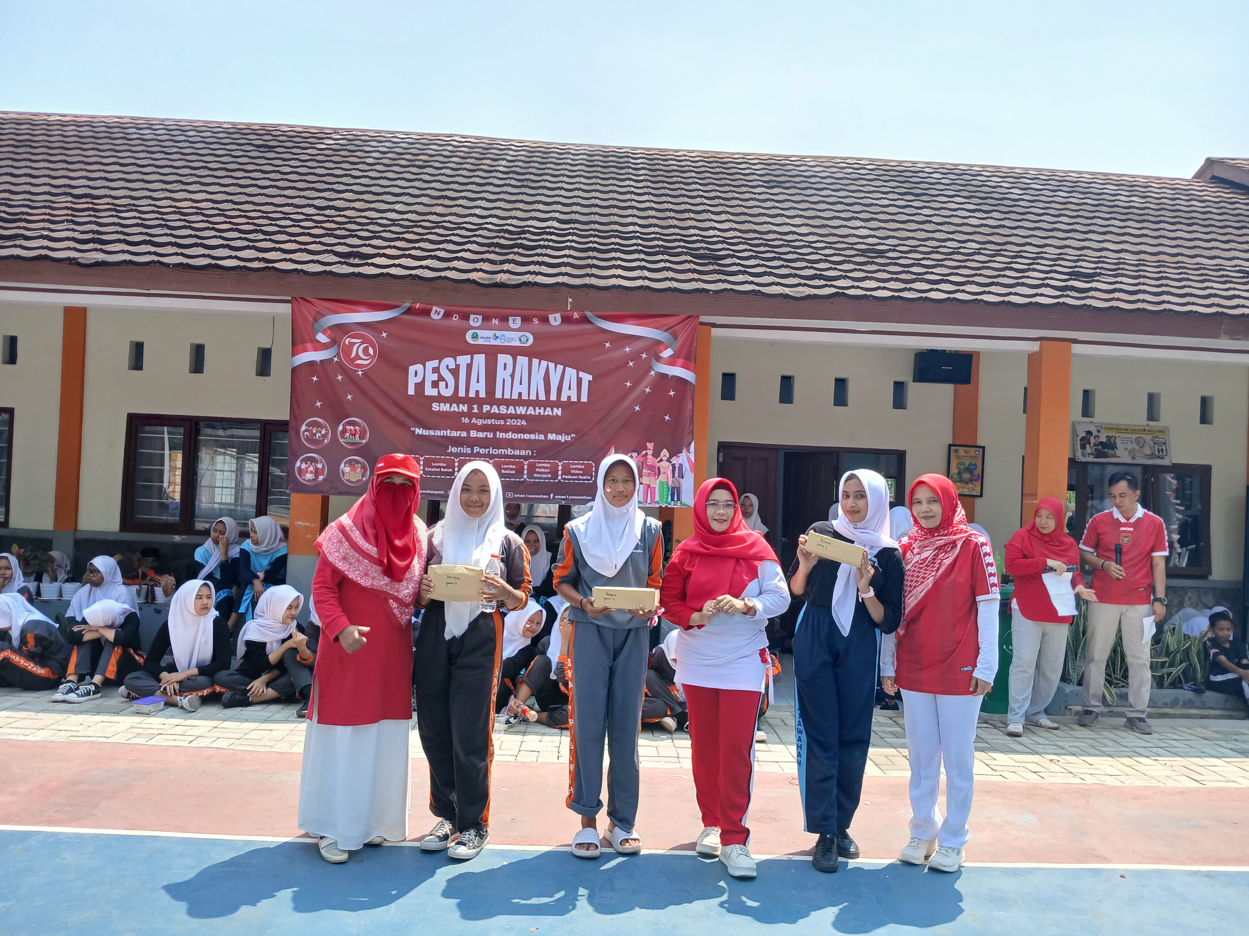 Pesta Rakyat Meriah di SMAN 1 Pasawahan Sambut Hari Kemerdekaan