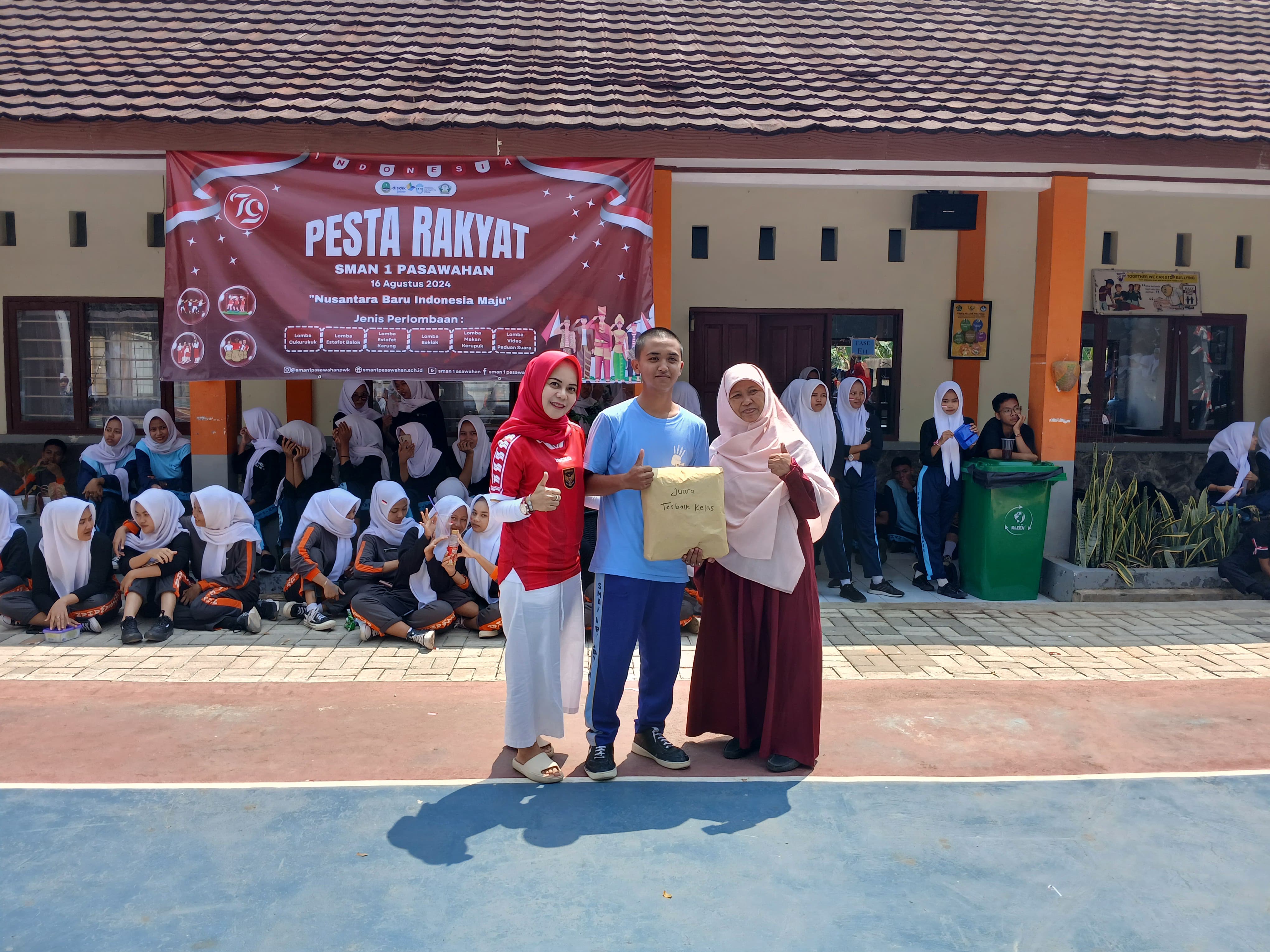 Pesta Rakyat Meriah di SMAN 1 Pasawahan Sambut Hari Kemerdekaan
